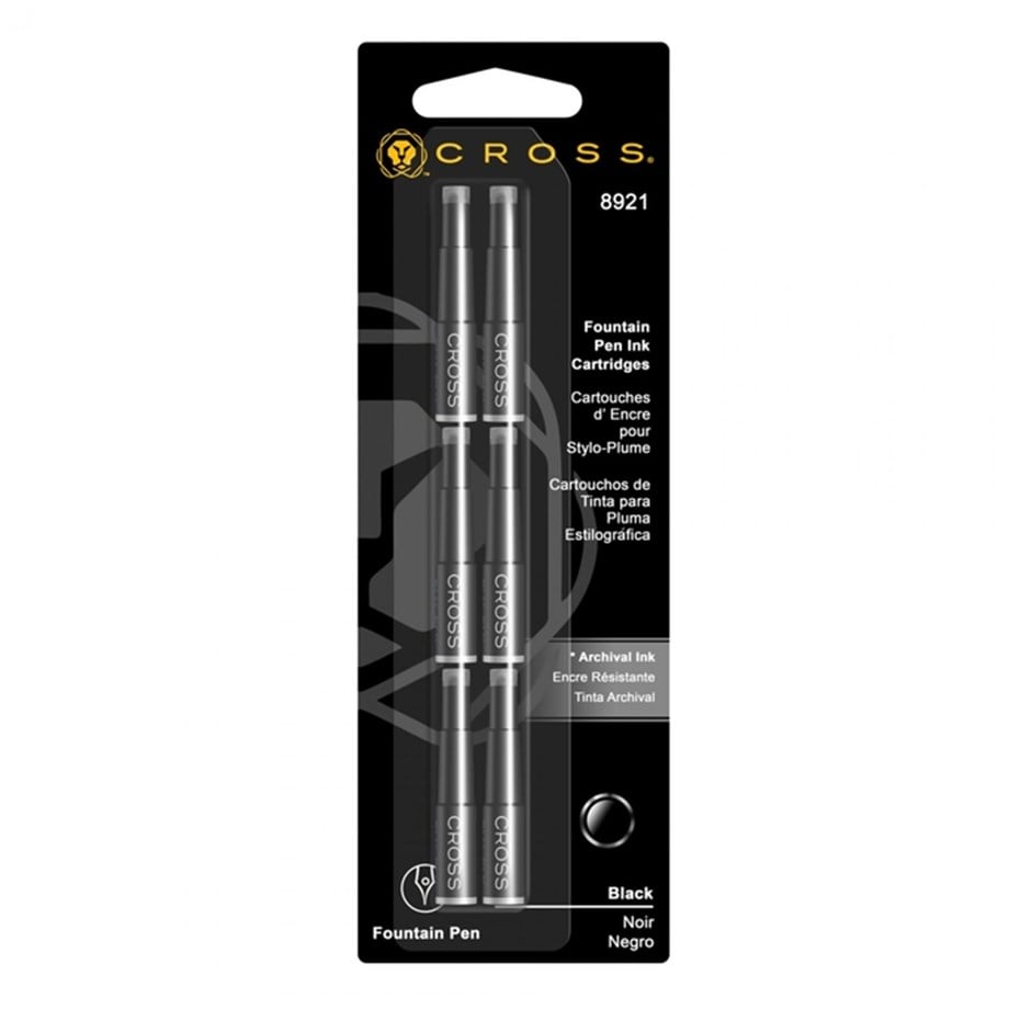 Cartouches d'encre CROSS - Noir - 073228089218