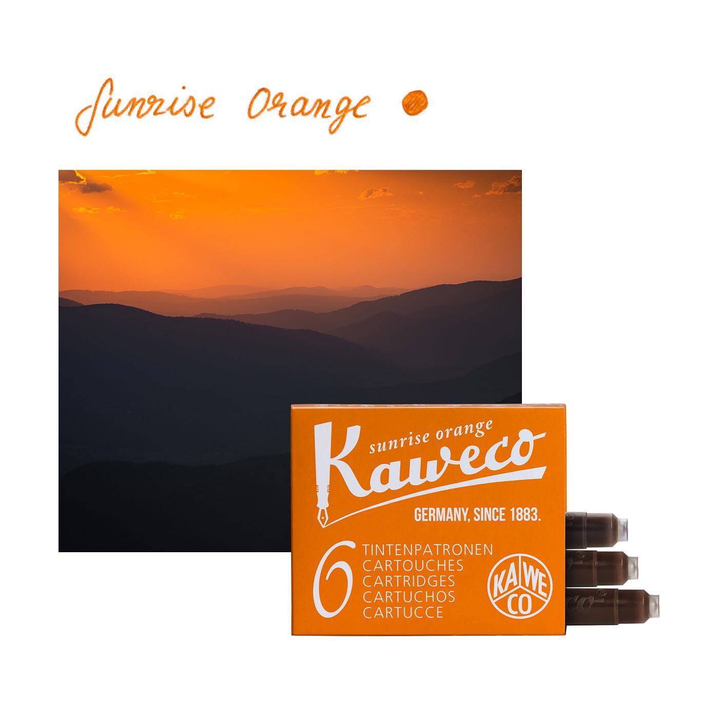 Cartouches d'encre KAWECO - Sunrise Orange - 4250278611330