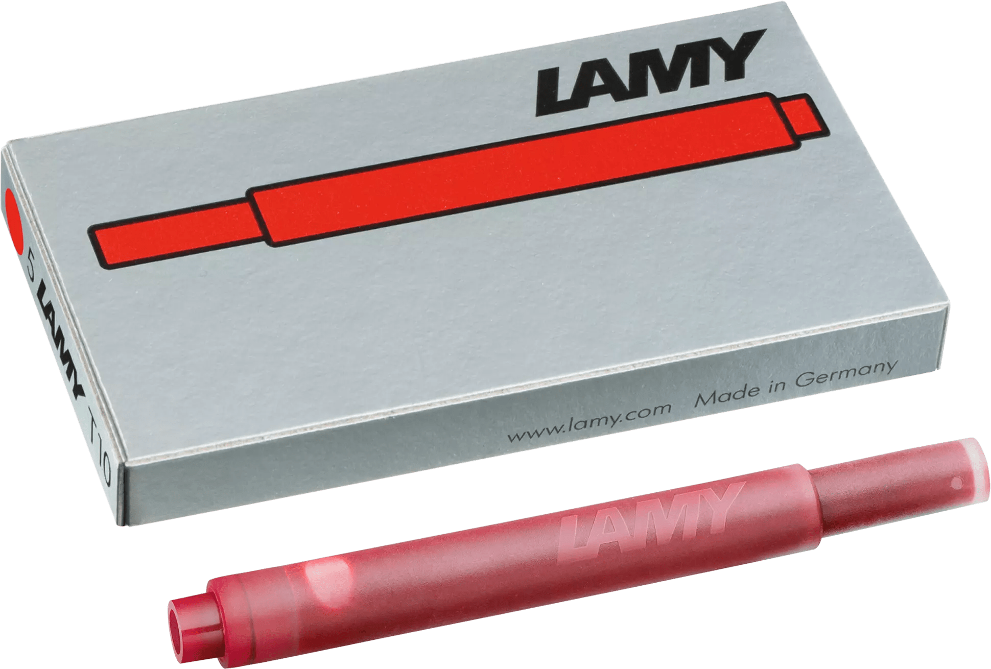 Cartouches d'encre LAMY T10 - Rouge - 4014519020769