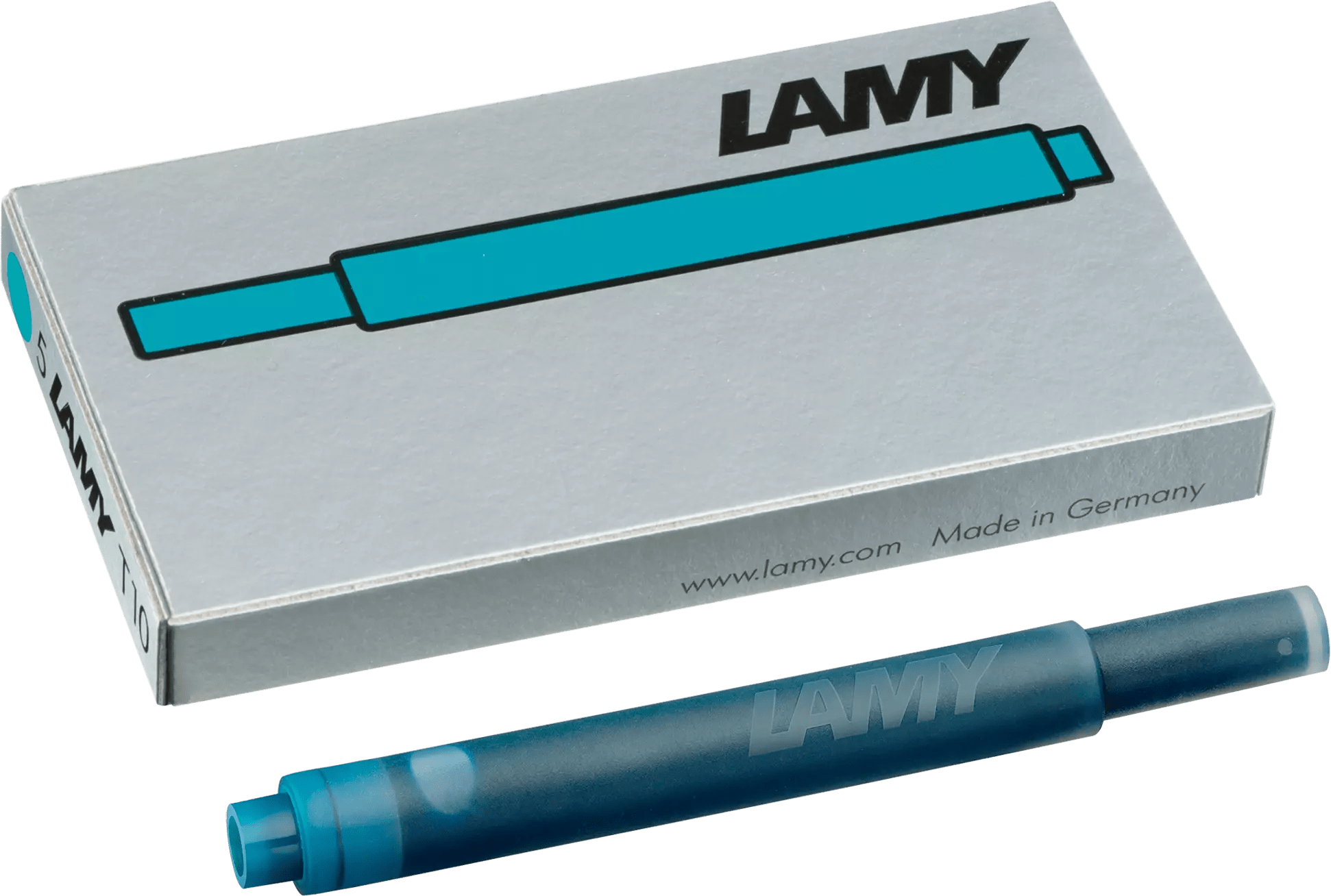 Cartouches d'encre LAMY T10 - Turquoise - 4014519027416