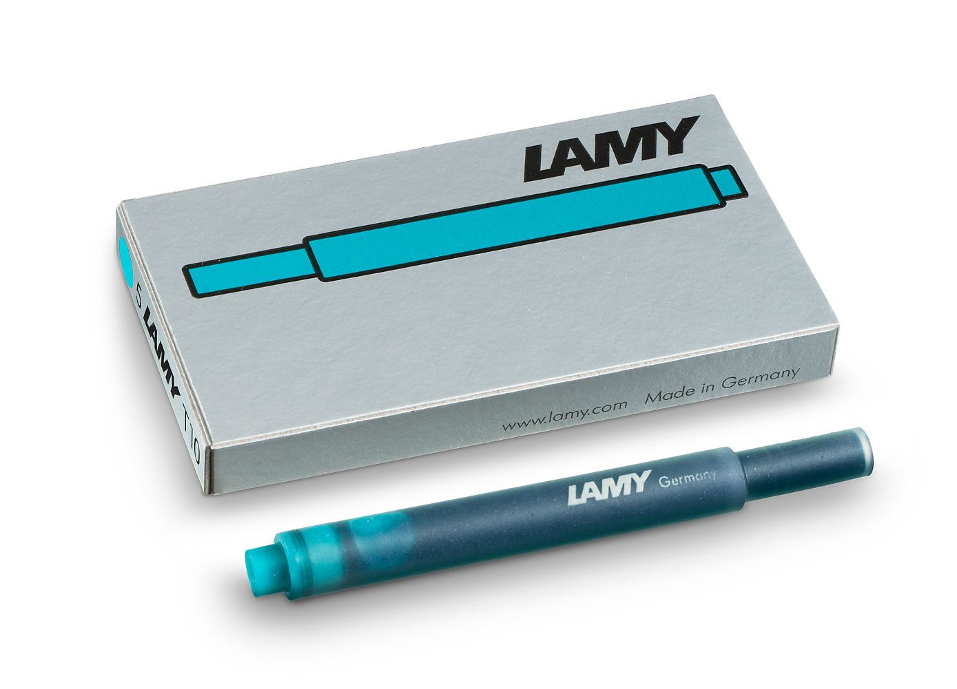 Cartouches d'encre LAMY T10 - Turquoise - 4014519027416