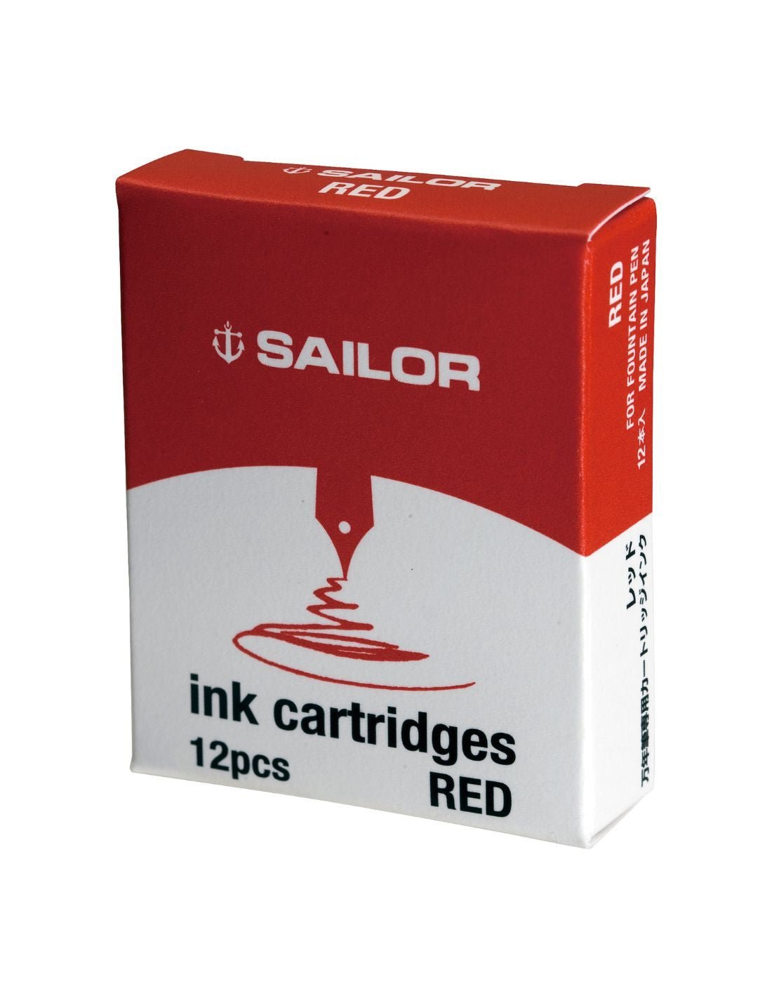 Cartouches d'encre SAILOR Jentle - Rouge - 4901680180081