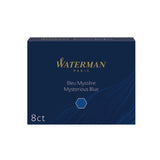 Cartouches d'encre WATERMAN, long format - Bleu Mystère