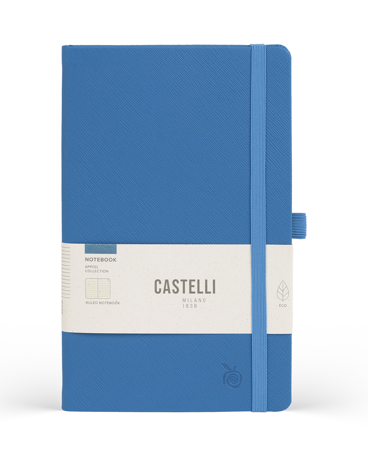 Carnet CASTELLI MILANO Appeel Classic - 19 x 25 cm - Hardcover - Ligné - Cobalt