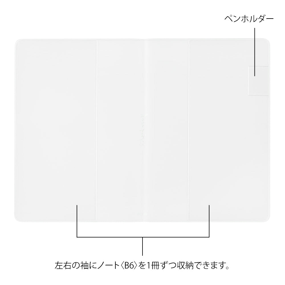 Couverture MIDORI Notebook Yuru Log - B6 - Transparent - 4902805153591
