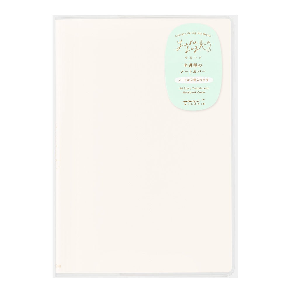 Couverture MIDORI Notebook Yuru Log - B6 - Transparent - 4902805153591