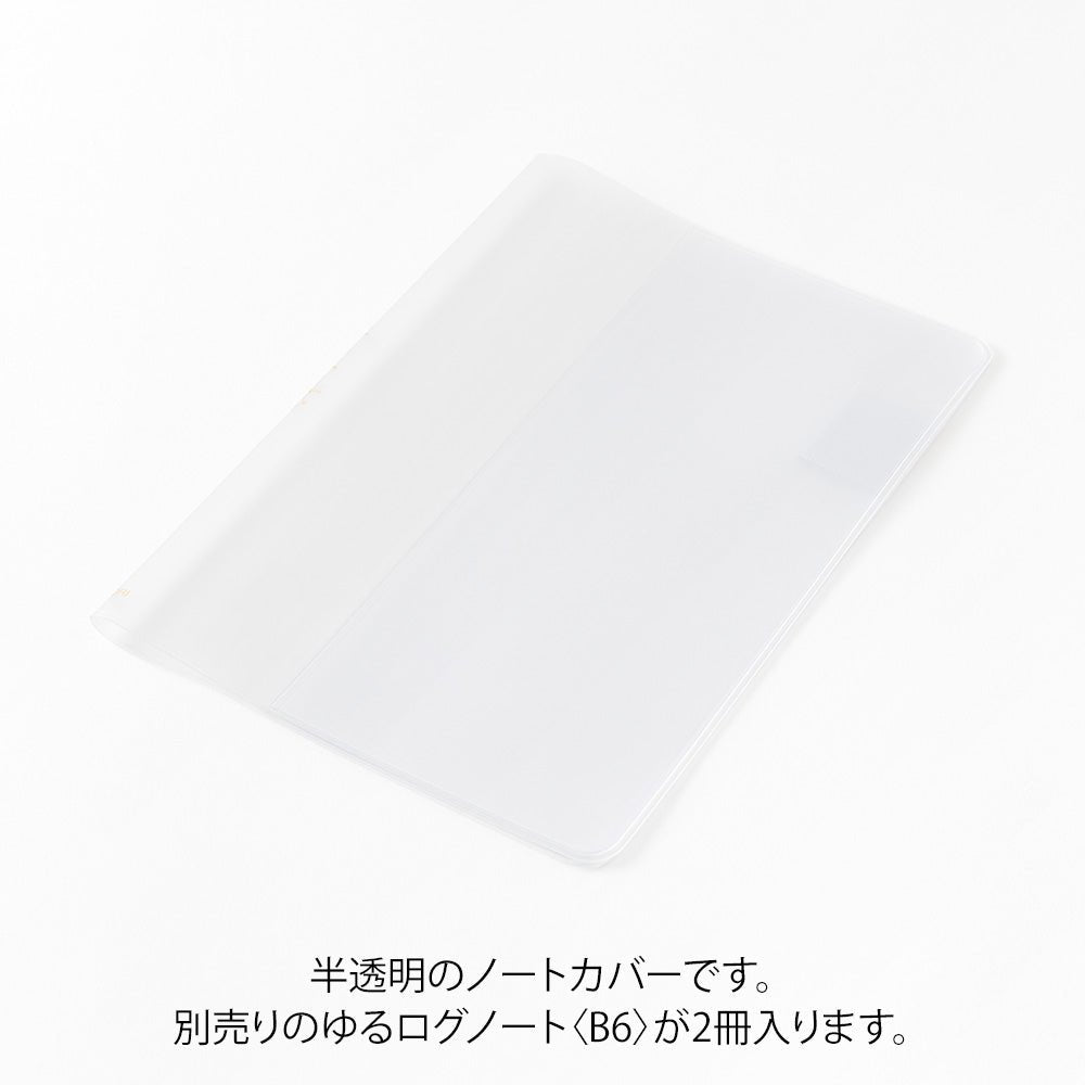 Couverture MIDORI Notebook Yuru Log - B6 - Transparent - 4902805153591