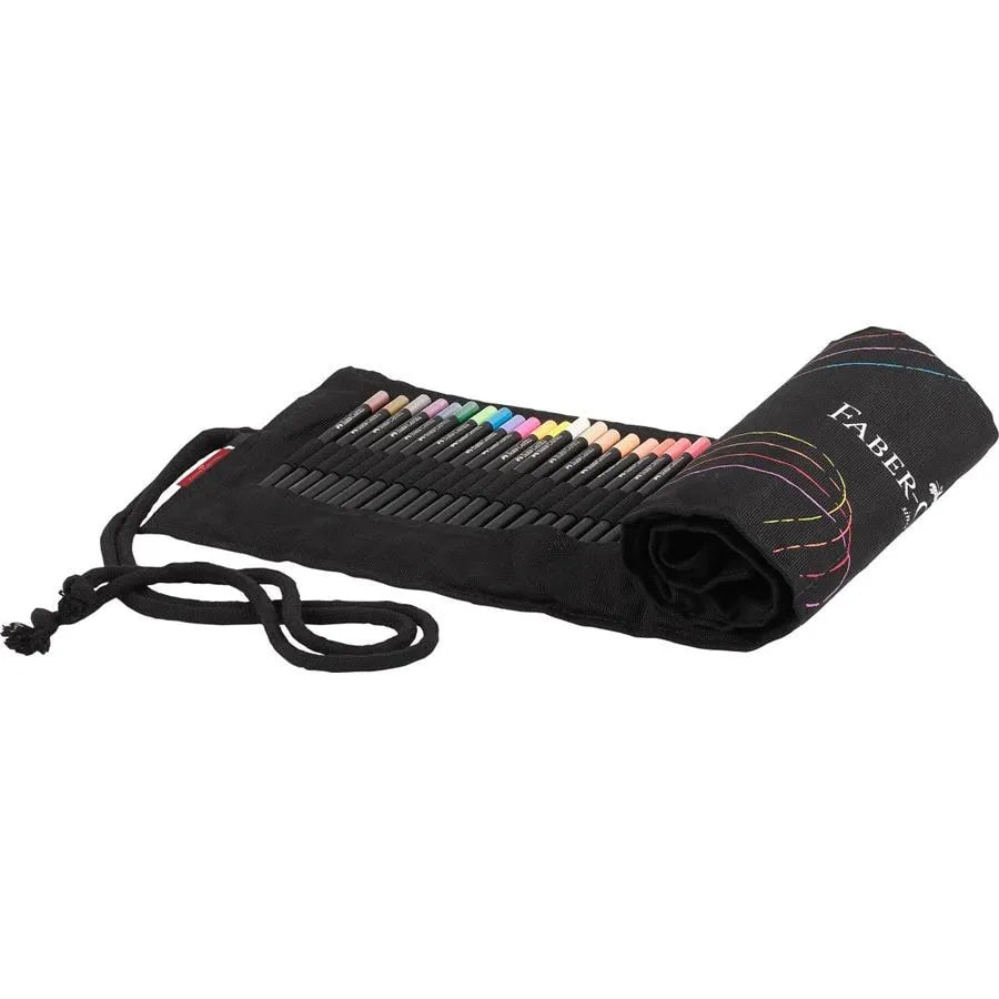 Crayons de couleur BLACK EDITION - Boîte rouleau 72 couleurs - FABER - CASTELL - 4005401164180