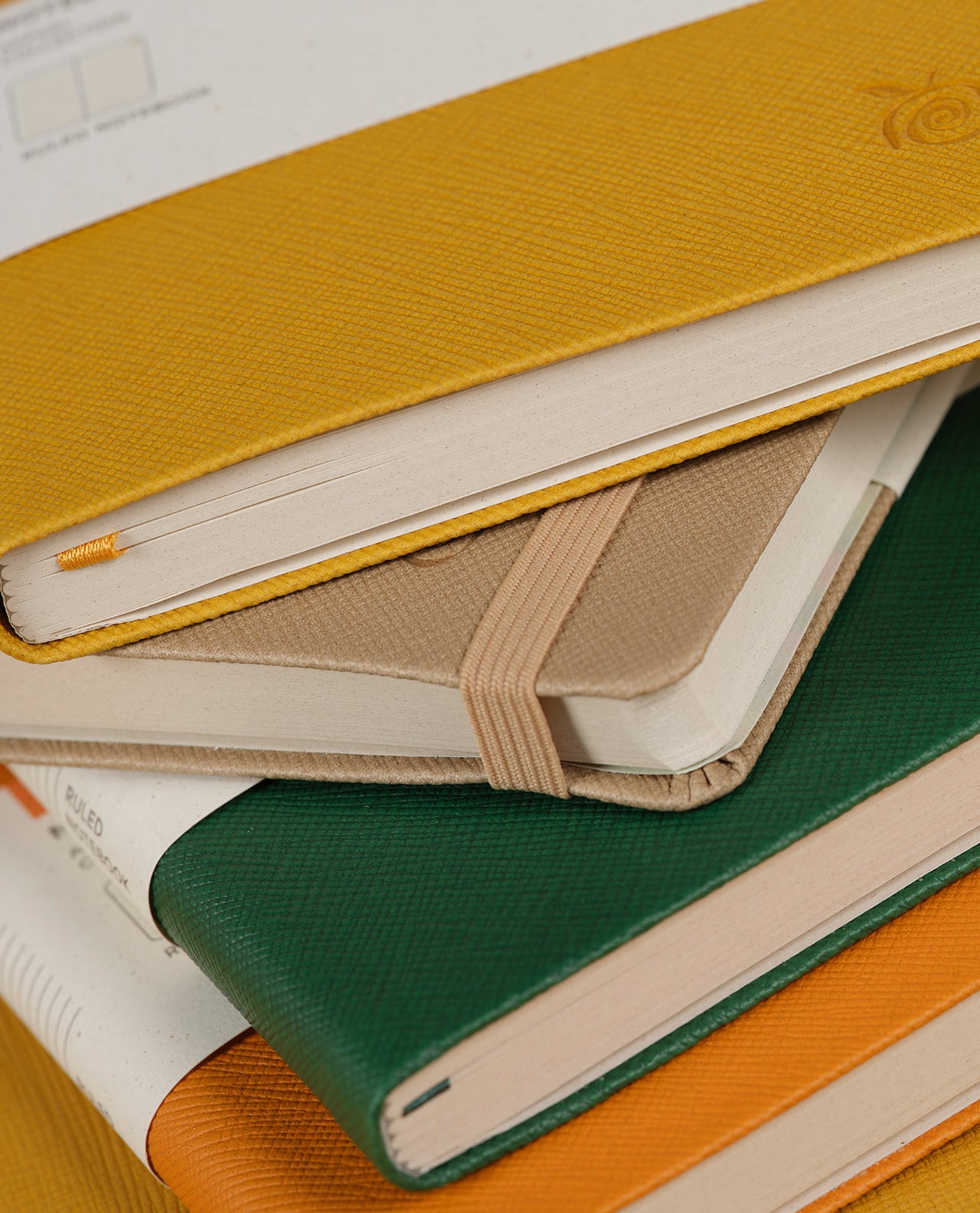 Carnet CASTELLI MILANO Appeel Classic - 19 x 25 cm - Hardcover - Ligné - Cream