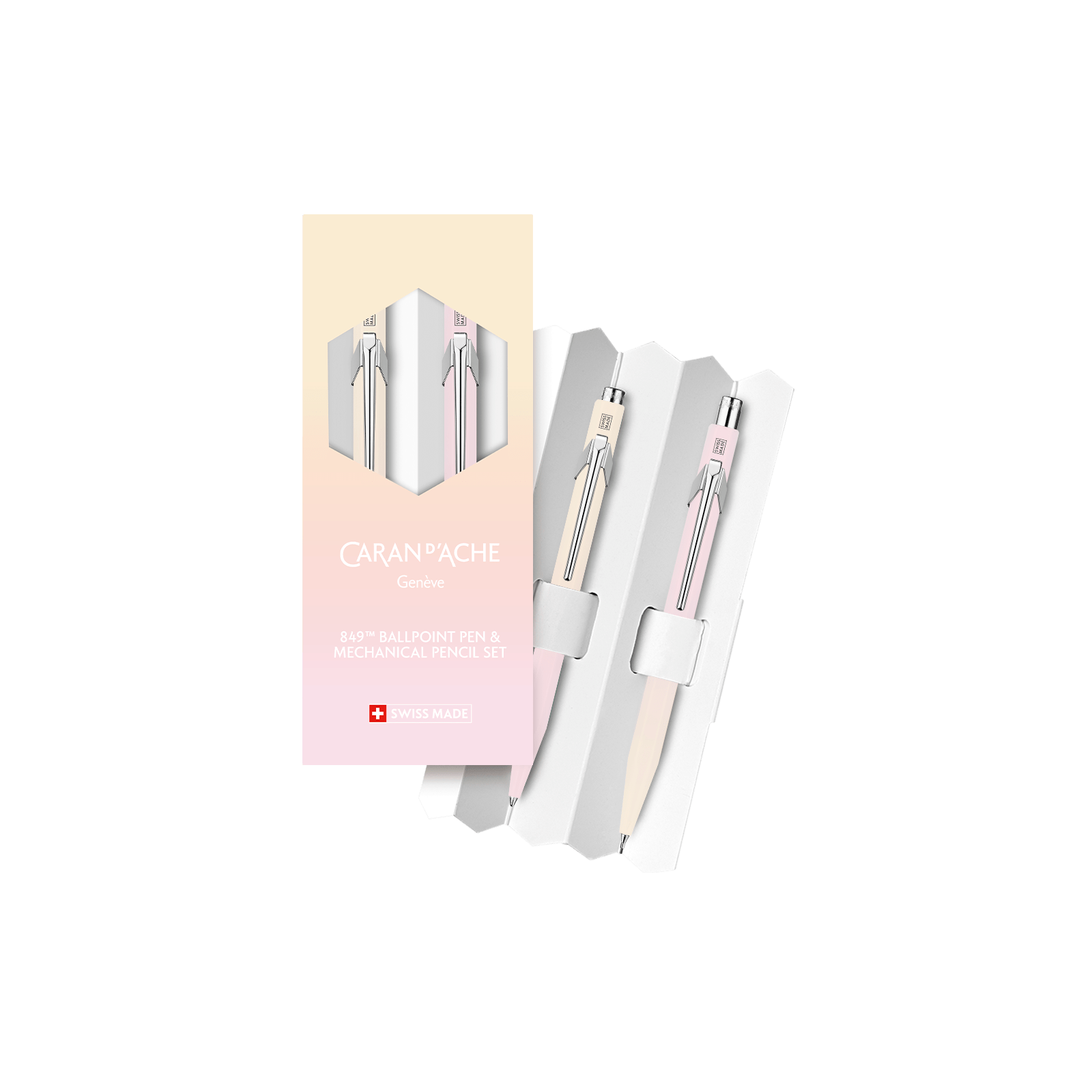 Set stylo bille + porte-mine CARAN D'ACHE 849 Horizon Édition Spéciale
