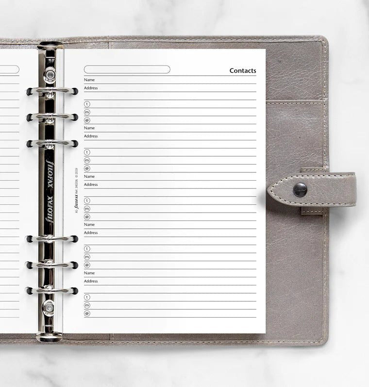 Feuilles de contacts FILOFAX - Blanc - A5 - A5 - 5015142020033