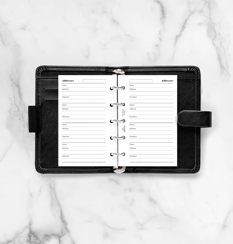 Feuilles de contacts FILOFAX - Blanc - Mini - Mini - 5015142103668