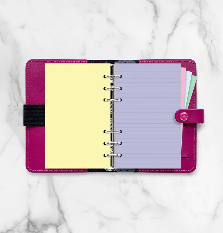 Feuilles de notes lignées et unies FILOFAX - Assortiment Couleurs - Personal - Personal - Ligné / Uni - 5015142516024