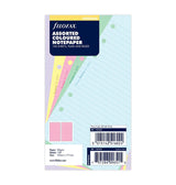 Recharge FILOFAX - Personal - Feuilles de notes lignées et unies (assortiment couleurs)