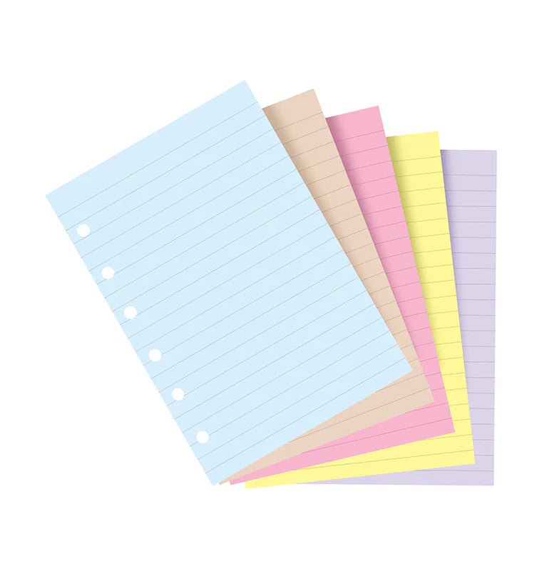 Feuilles de notes lignées FILOFAX - Assortiment Classic - Pocket - Pocket - Ligné - 5015142186920