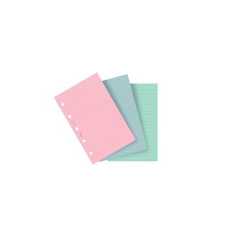 Feuilles de notes lignées FILOFAX - Assortiment Fashion - Mini - Mini - Ligné - 5015142161934