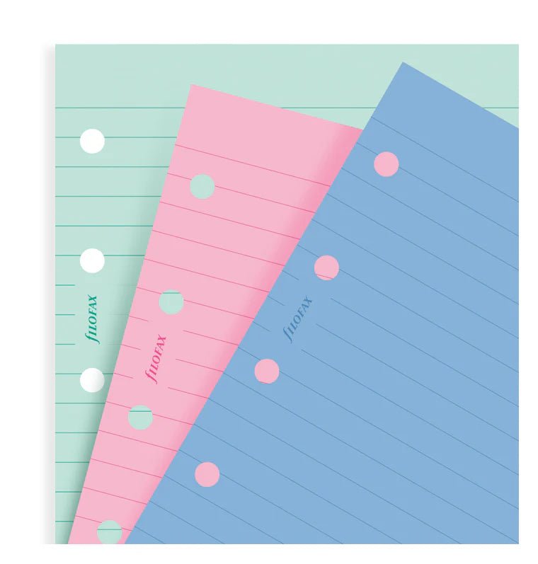Feuilles de notes lignées FILOFAX - Assortiment Fashion - Personal - Personal - Ligné - 5015142161958