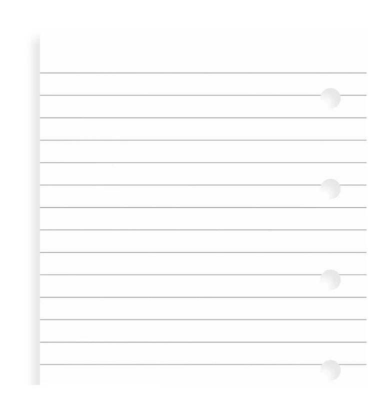 Feuilles de notes lignées FILOFAX - Blanc - Mini - Mini - Ligné - 5015142103705