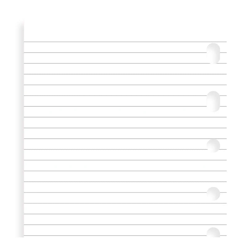 Feuilles de notes lignées FILOFAX - Blanc - Pocket - Pocket - Ligné - 5015142600013
