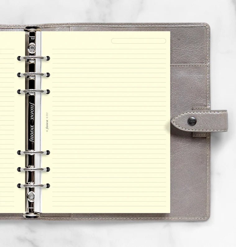 Feuilles de notes lignées FILOFAX - Cotton Cream - A5 - A5 - Ligné - 5015142119065