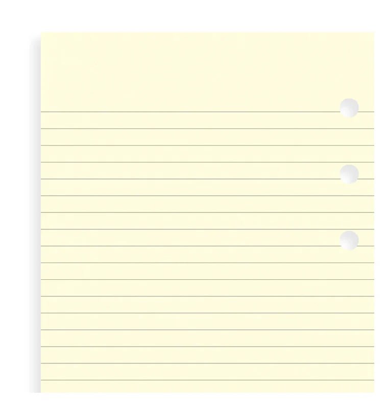 Feuilles de notes lignées FILOFAX - Cotton Cream - Mini - Mini - Ligné - 5015142154783