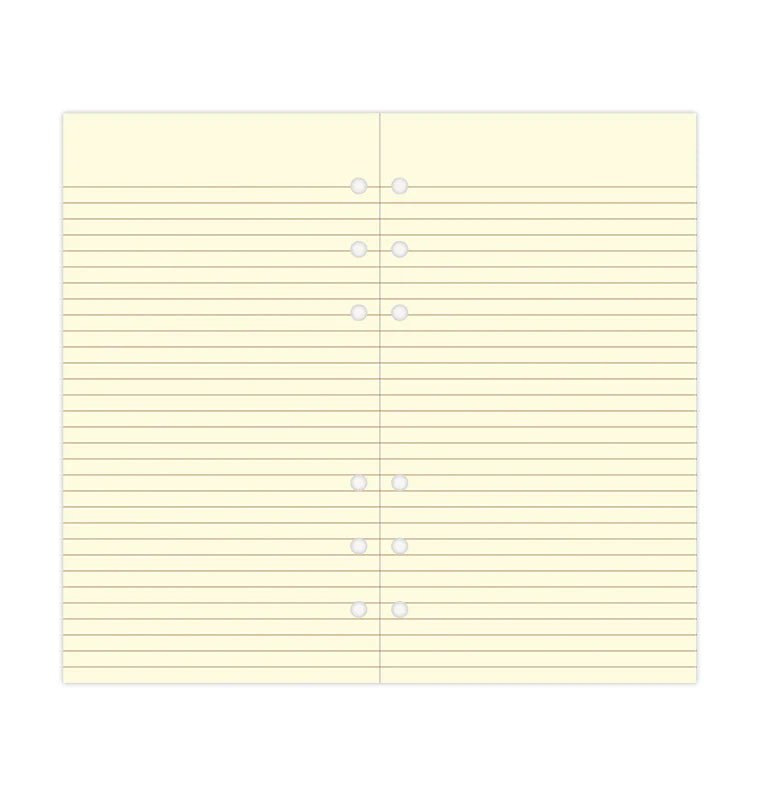 Feuilles de notes lignées FILOFAX - Cotton Cream - Personal - Personal - Ligné - 5015142124311