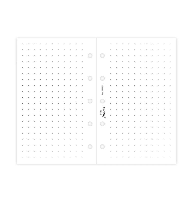 Feuilles de notes pointillées FILOFAX - Blanc - Mini - Mini - Pointillé - 5059145484386
