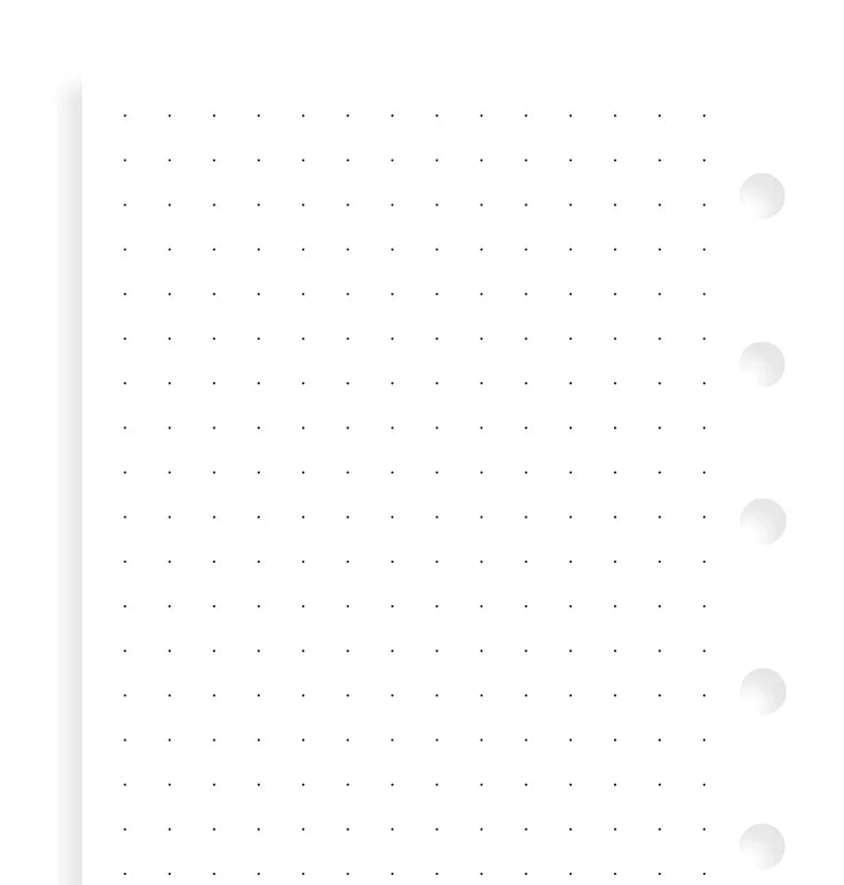 Feuilles de notes pointillées FILOFAX - Blanc - Pocket - Pocket - Pointillé - 5015142280741