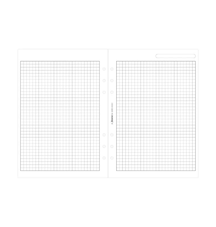 Feuilles de notes quadrillées FILOFAX - Blanc - A5 - A5 - Quadrillé - 5015142020194