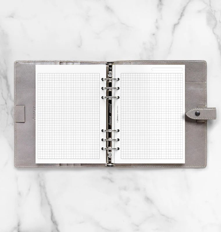 Feuilles de notes quadrillées FILOFAX - Blanc - A5 - A5 - Quadrillé - 5015142020194