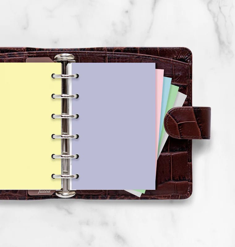 Feuilles de notes unies FILOFAX - Assortiment Pastel - Pocket - Pocket - Uni - 5015142277826