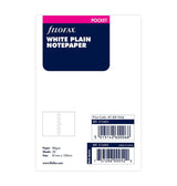 Recharge FILOFAX - Pocket - Feuilles de notes unies (blanc)