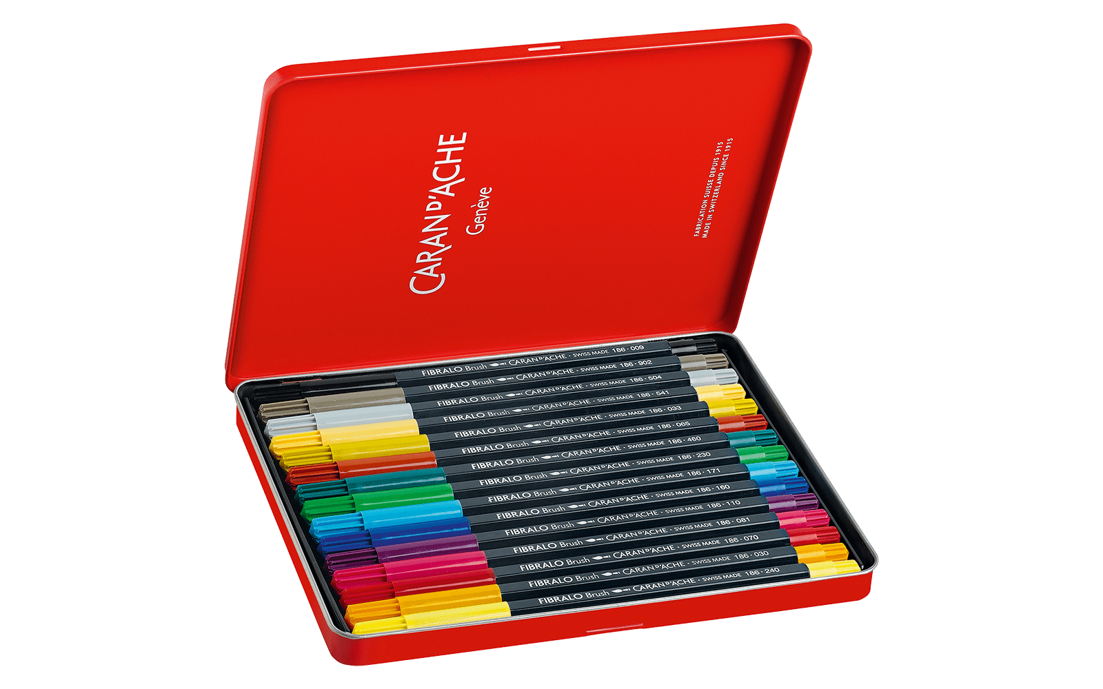 FIBRALO BRUSH - Boîte Métal 15 Couleurs - 7630002343473