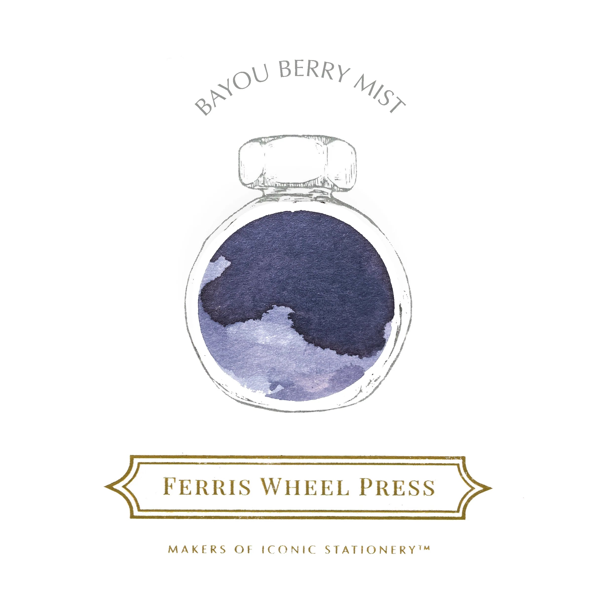 Flacon d'encre FERRIS WHEEL PRESS - Everyday Ink - Bayou Berry Mist (38ml) - 818351003317