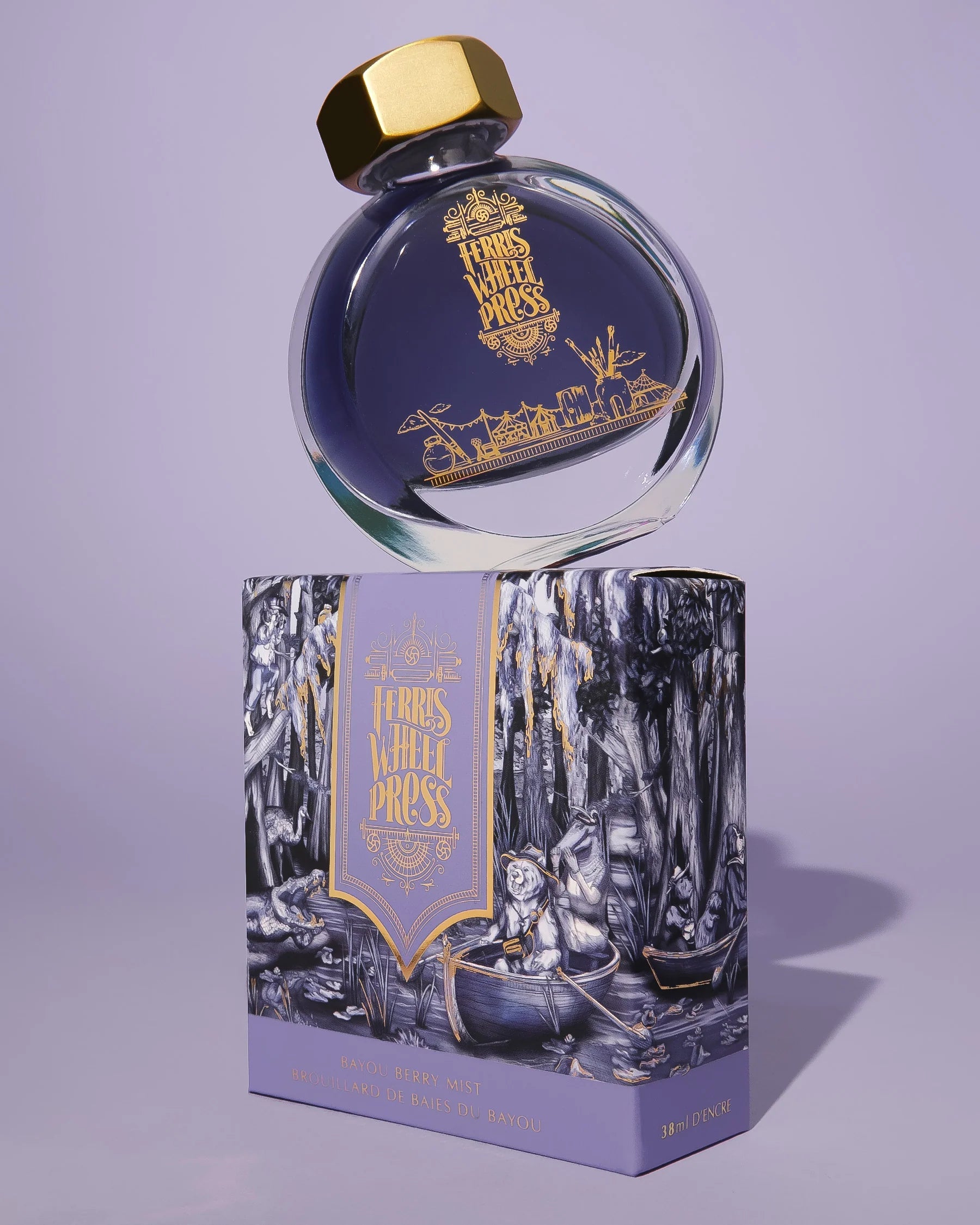 Flacon d'encre FERRIS WHEEL PRESS - Everyday Ink - Bayou Berry Mist (38ml) - 818351003317