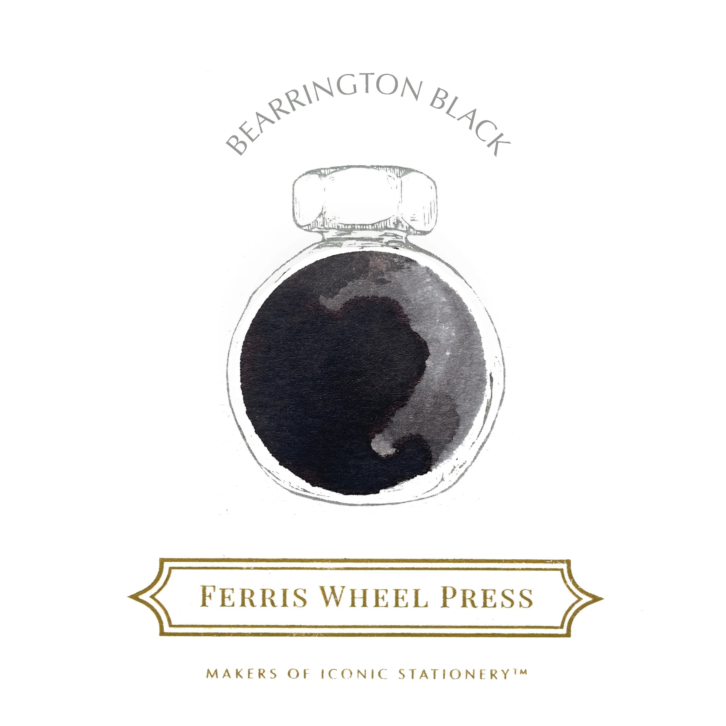 Flacon d'encre FERRIS WHEEL PRESS - Everyday Ink - Bearrington Black (38ml) - 818351003522