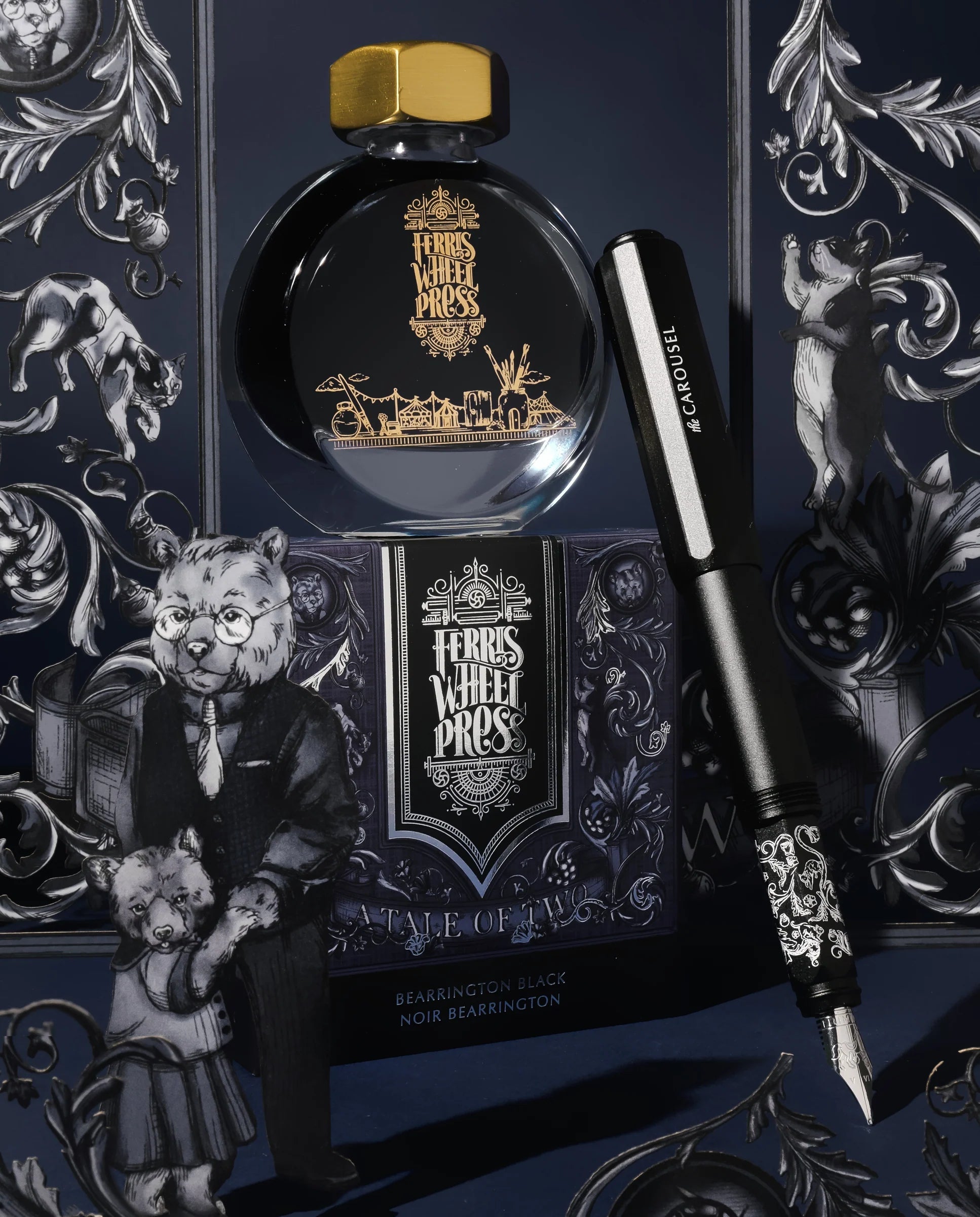 Flacon d'encre FERRIS WHEEL PRESS - Everyday Ink - Bearrington Black (38ml) - 818351003522