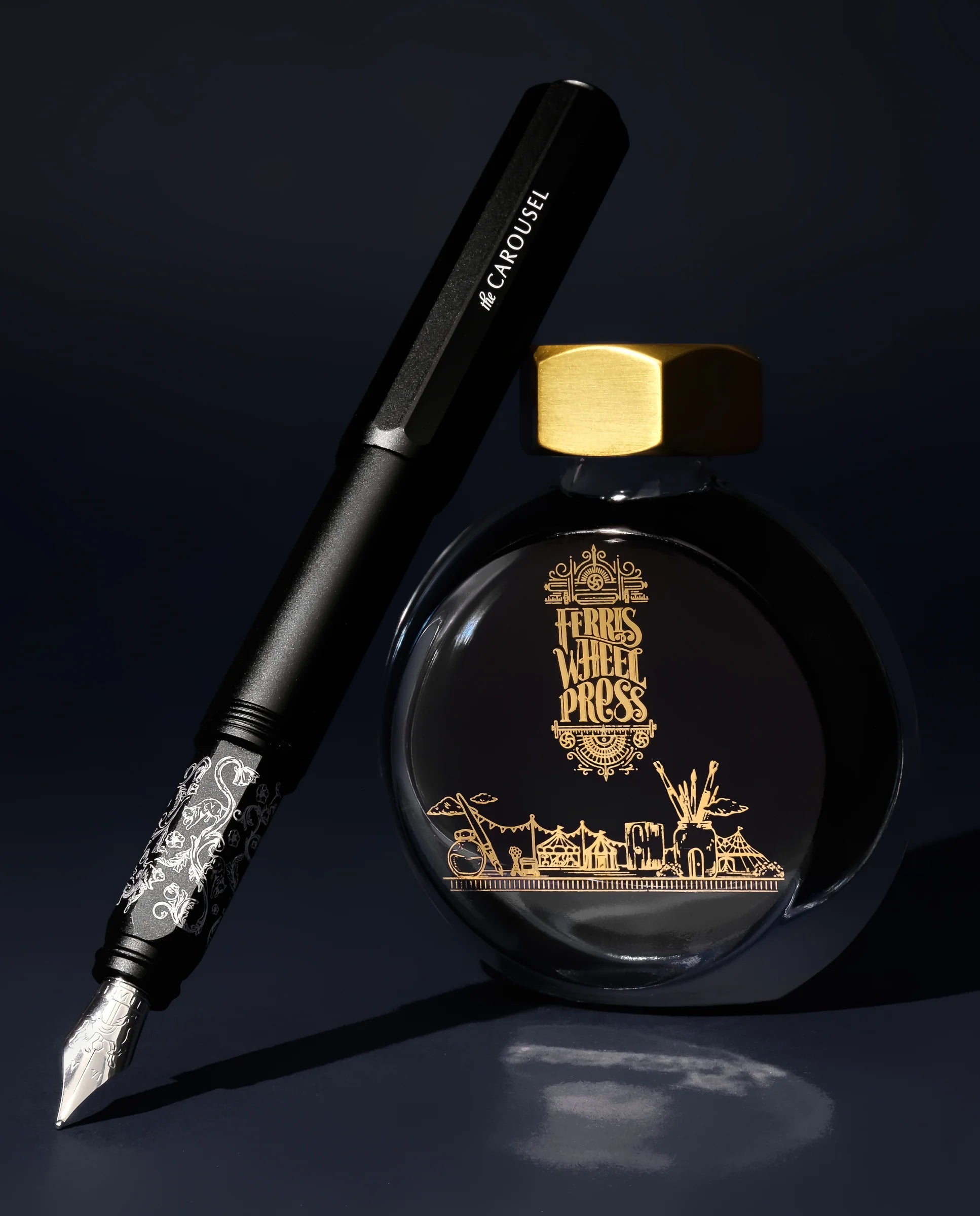 Flacon d'encre FERRIS WHEEL PRESS - Everyday Ink - Bearrington Black (38ml) - 818351003522
