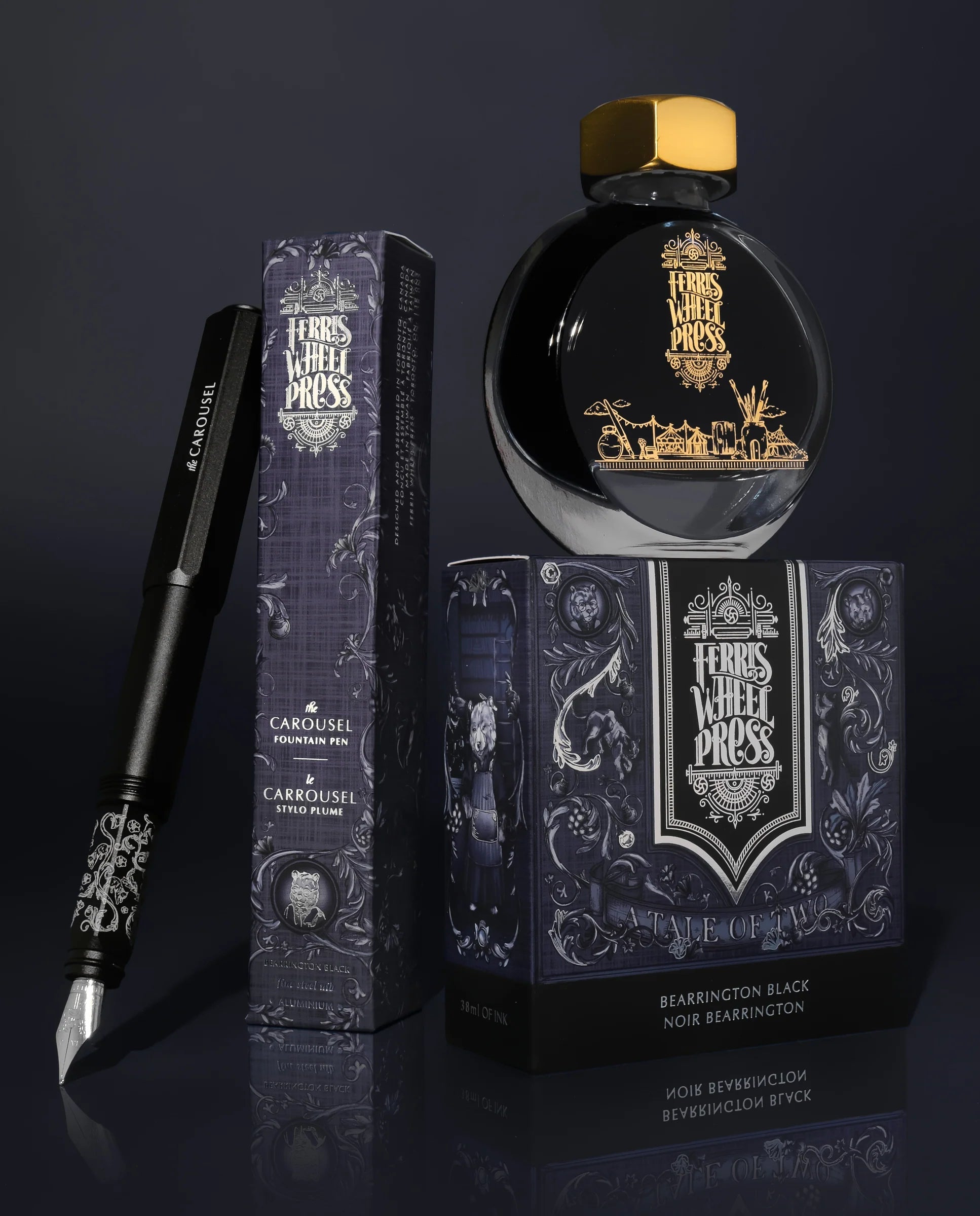 Flacon d'encre FERRIS WHEEL PRESS - Everyday Ink - Bearrington Black (38ml) - 818351003522