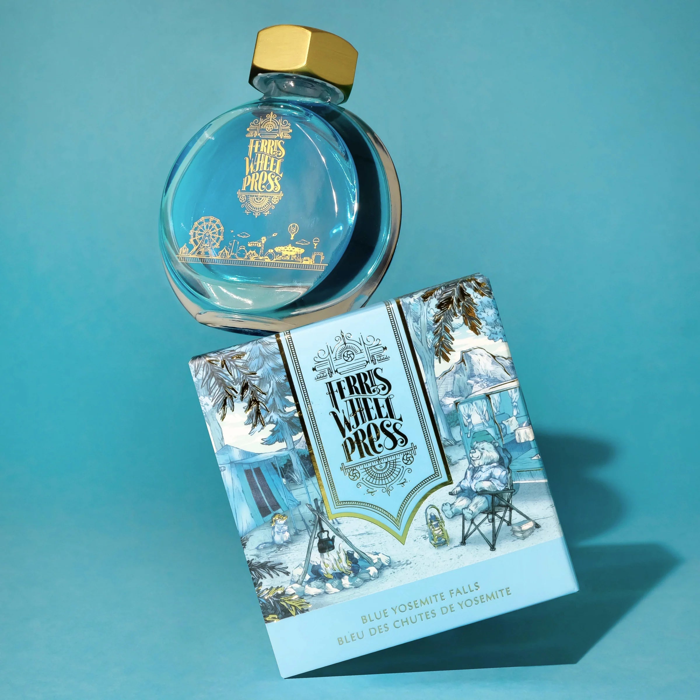 Flacon d'encre FERRIS WHEEL PRESS - Everyday Ink - Blue Yosemite Falls (38ml) - 818351002174