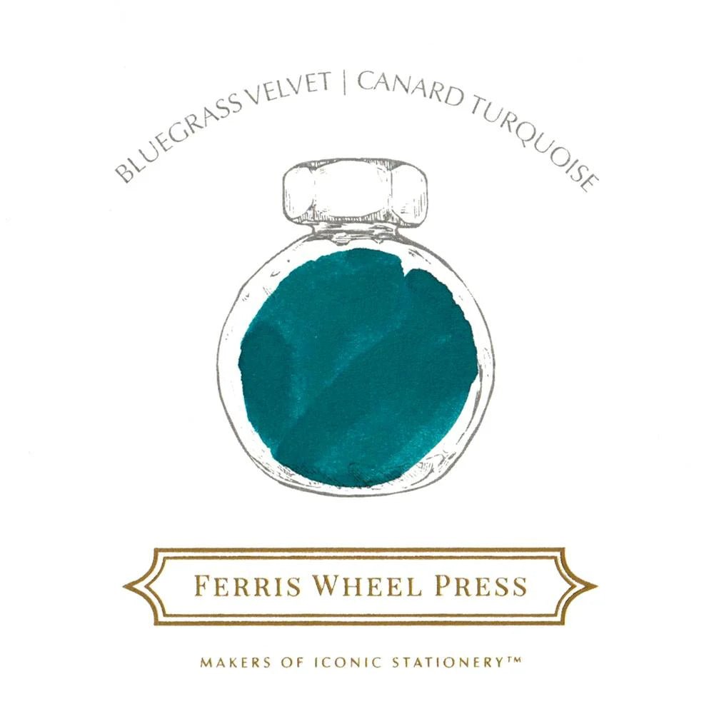 Flacon d'encre FERRIS WHEEL PRESS - Everyday Ink - Bluegrass Velvet (38ml) - 850025001151