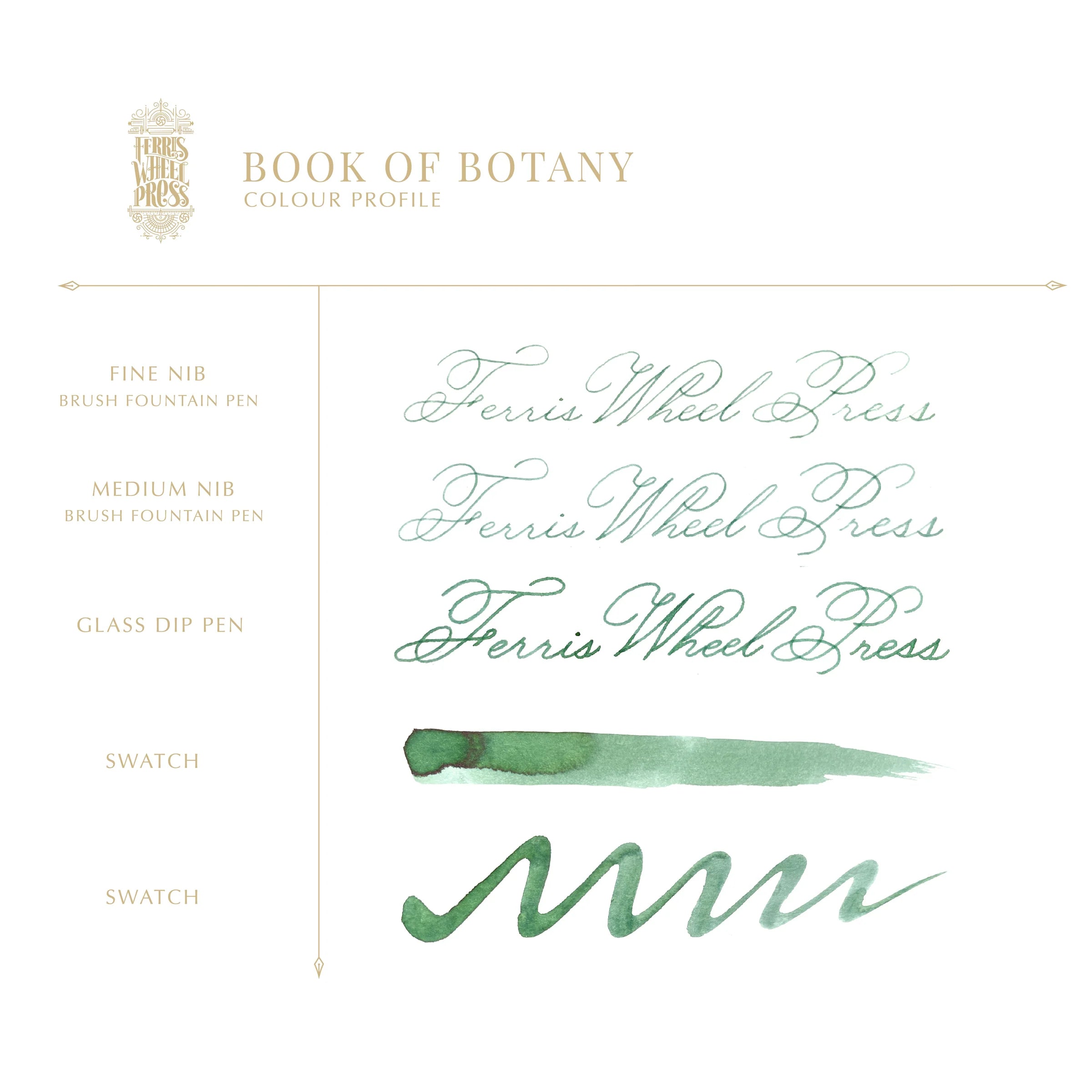 Flacon d'encre FERRIS WHEEL PRESS - Everyday Ink - Book of Botany (38ml) -