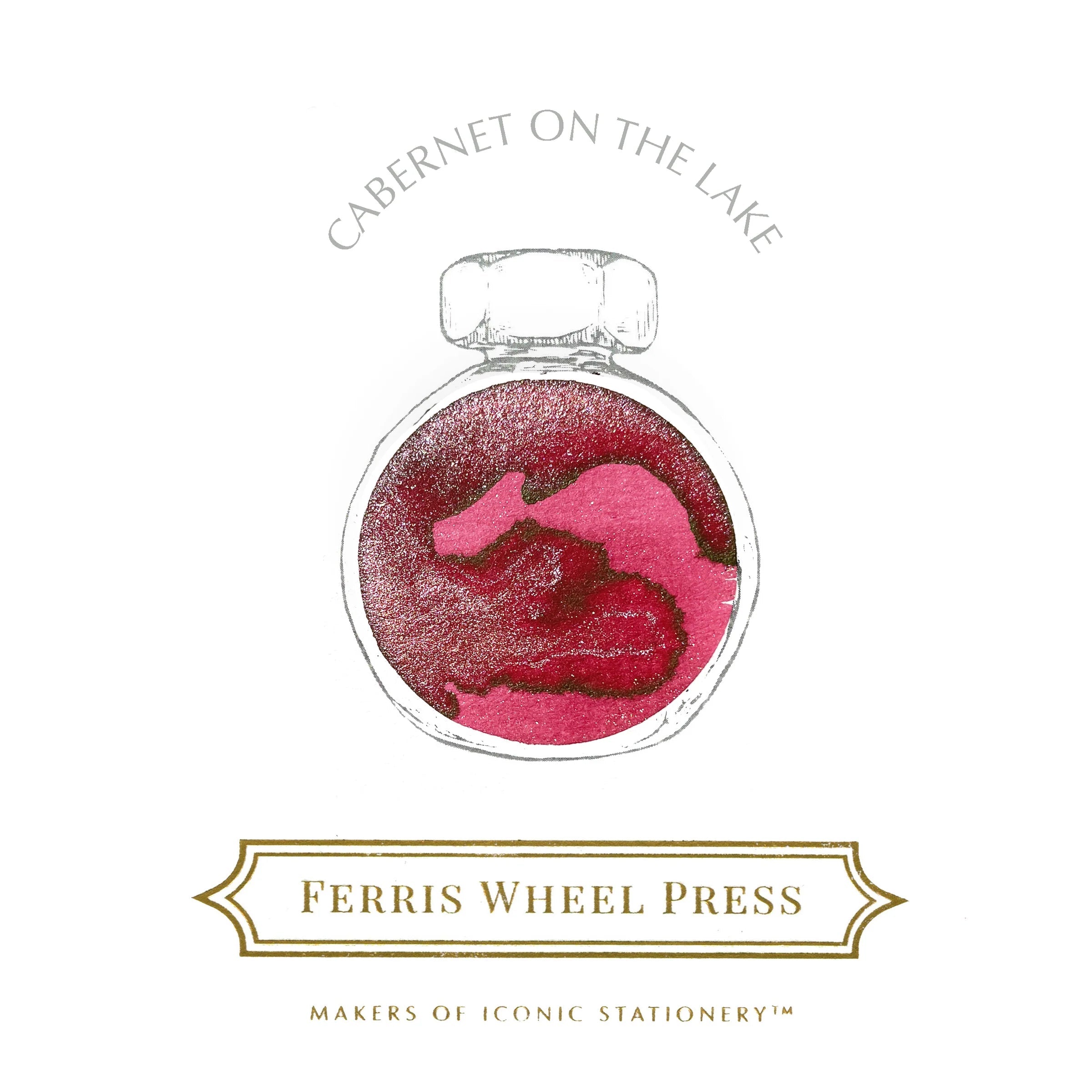Flacon d'encre FERRIS WHEEL PRESS - Everyday Ink - Cabernet on the Lake (38ml) - 818351002563