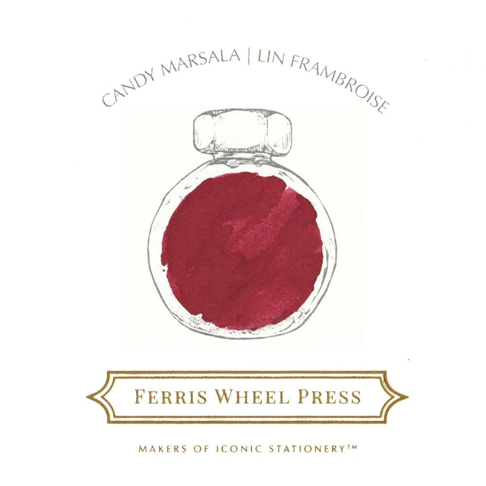 Flacon d'encre FERRIS WHEEL PRESS - Everyday Ink - Candy Marsala (38ml) - 850025001175