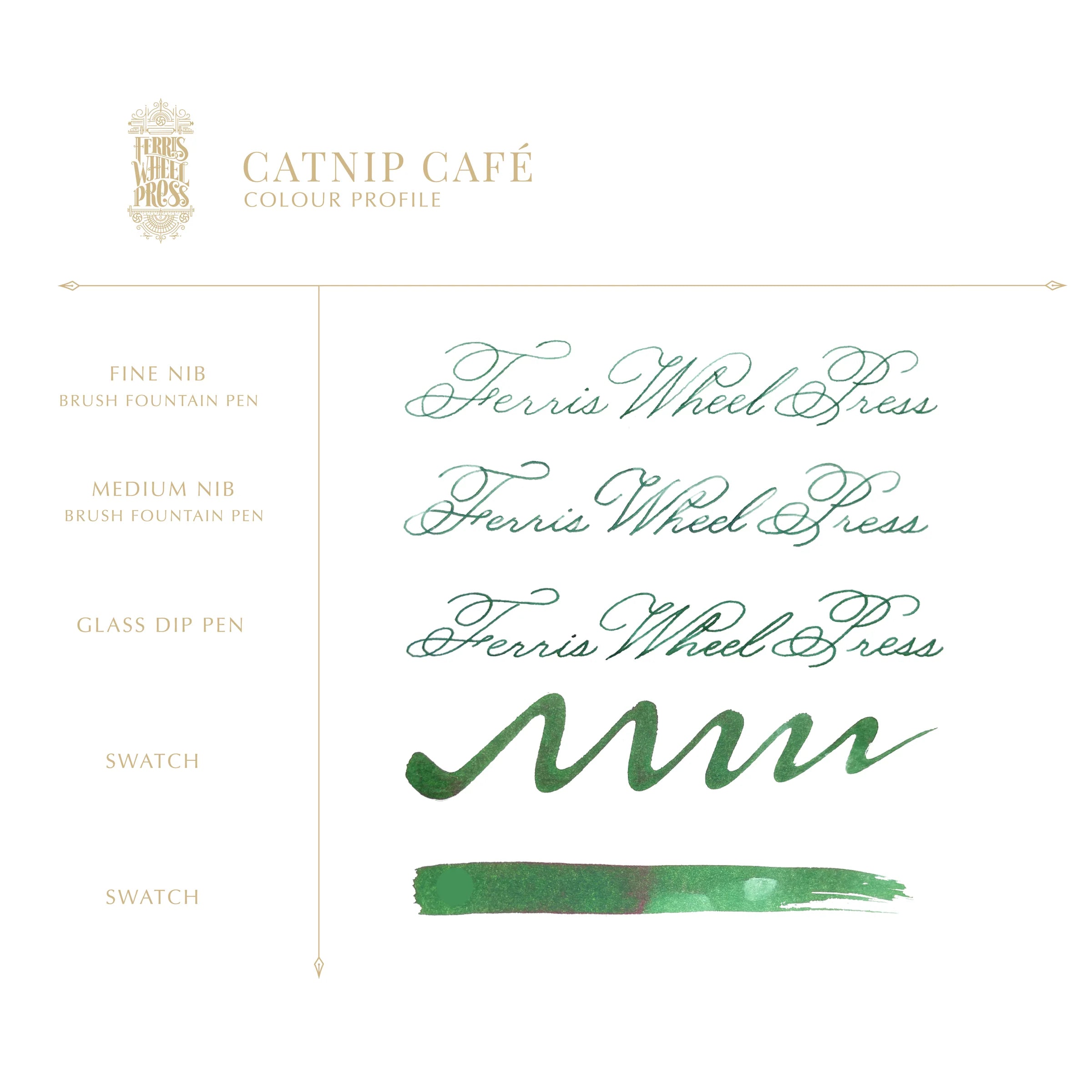 Flacon d'encre FERRIS WHEEL PRESS - Everyday Ink - Catnip Café (38ml) -