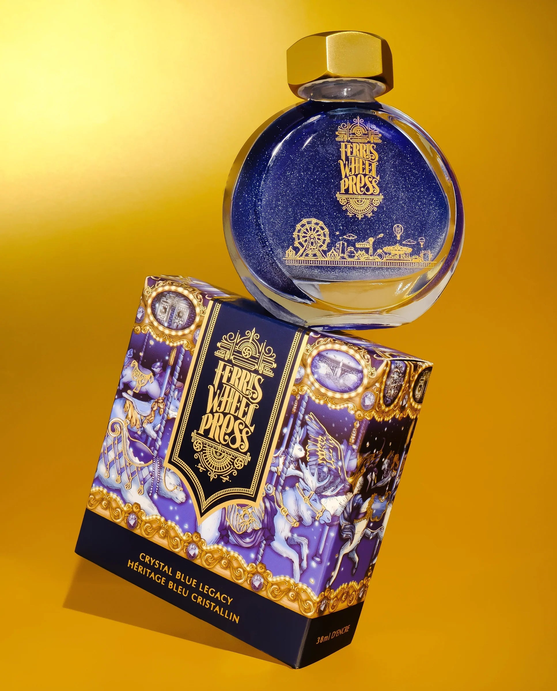 Flacon d'encre FERRIS WHEEL PRESS - Everyday Ink - Crystal Blue Legacy (38ml) - 818351002617