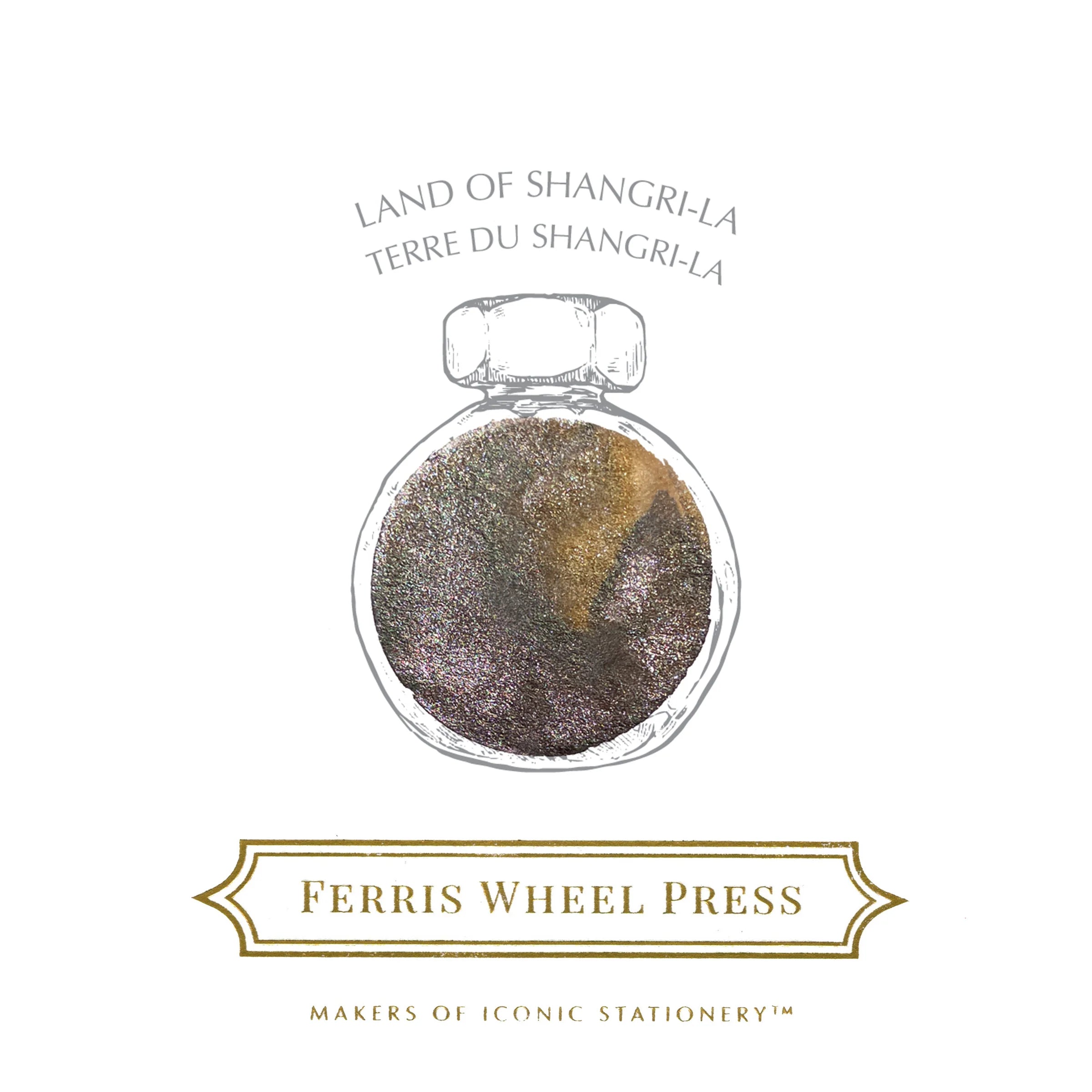 Flacon d'encre FERRIS WHEEL PRESS - Everyday Ink | Curious Collaborations Series | Shangri La Hotels - Land of Shangri - la (38ml) -