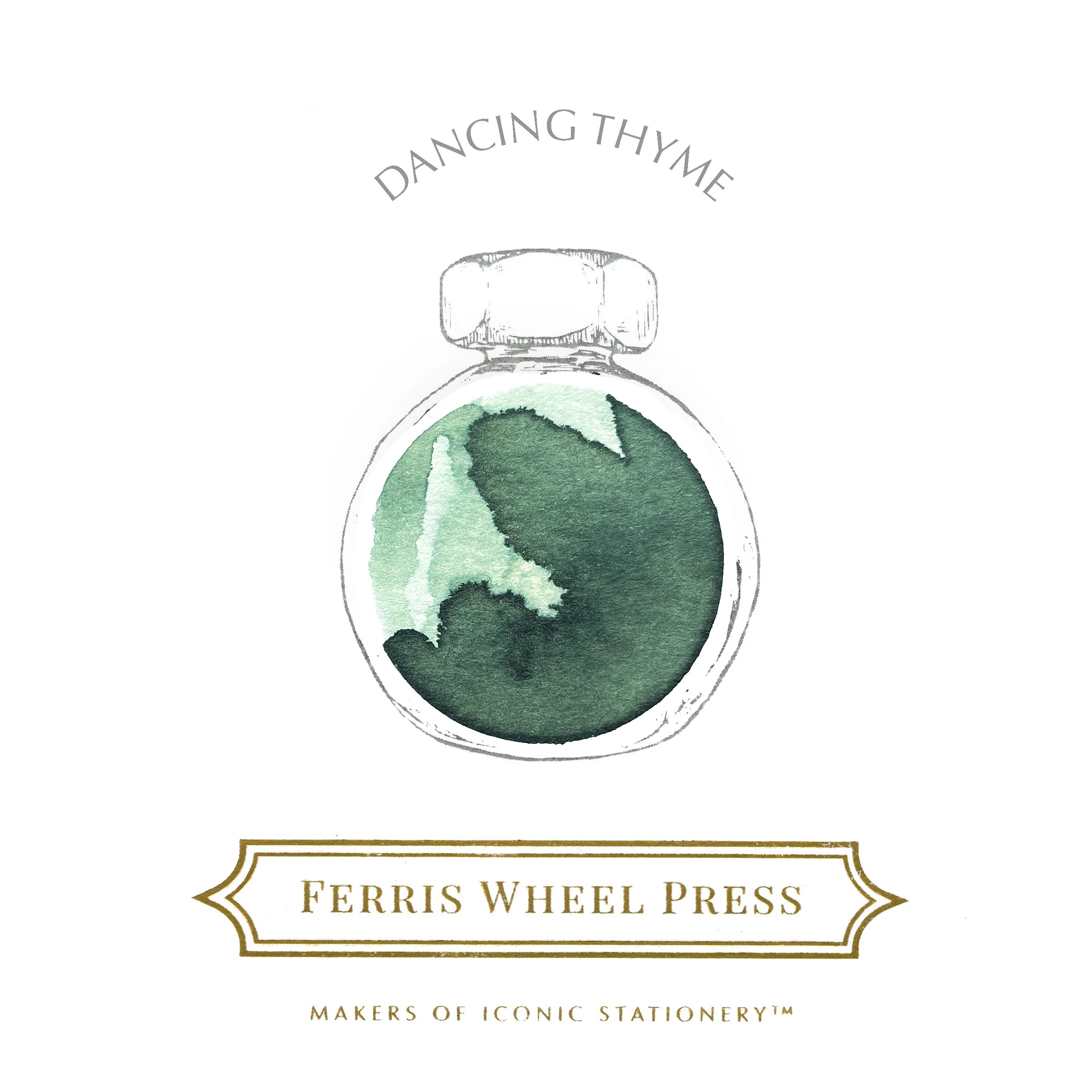 Flacon d'encre FERRIS WHEEL PRESS - Everyday Ink - Dancing Thyme (38ml) - 818351003294