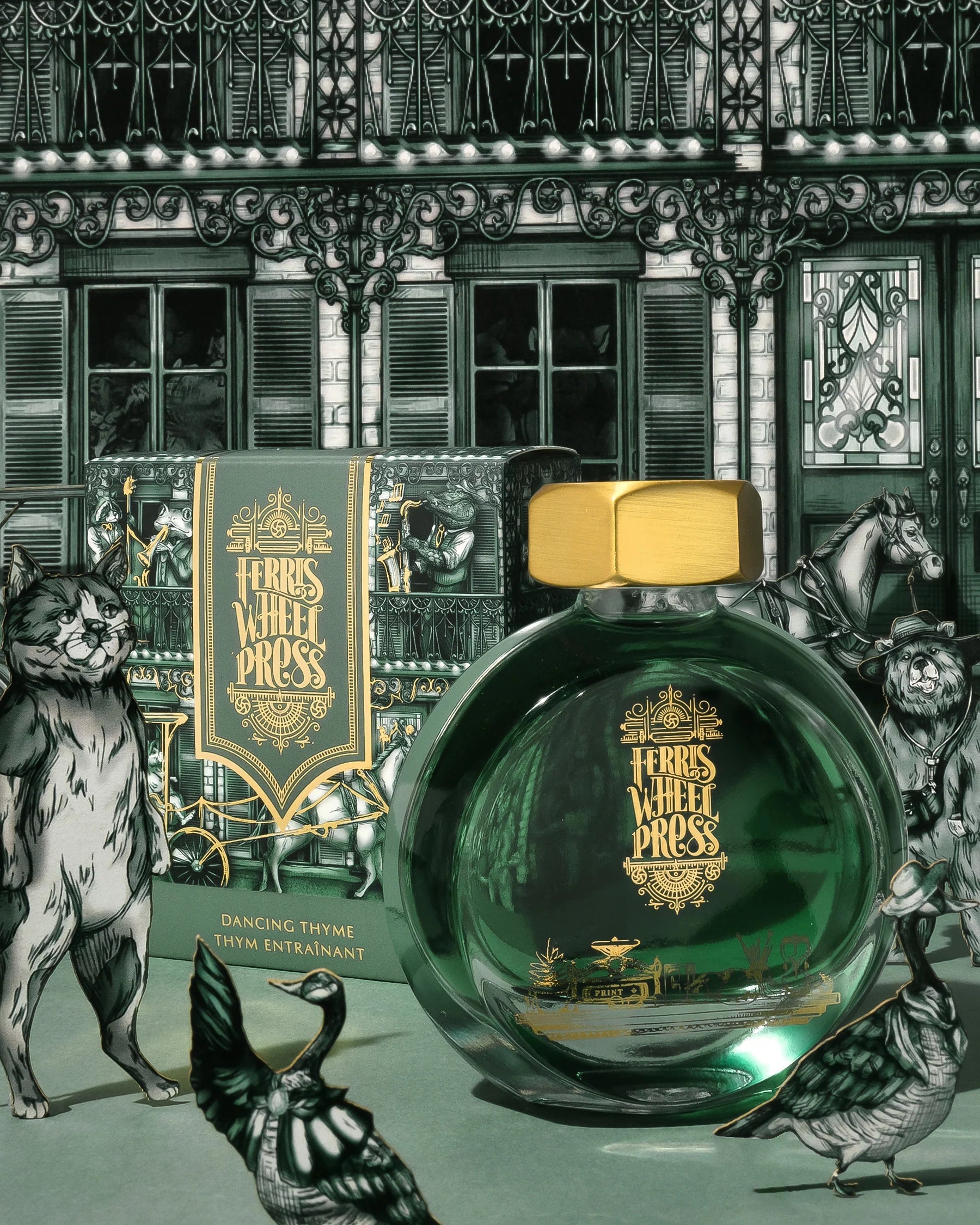 Flacon d'encre FERRIS WHEEL PRESS - Everyday Ink - Dancing Thyme (38ml) - 818351003294