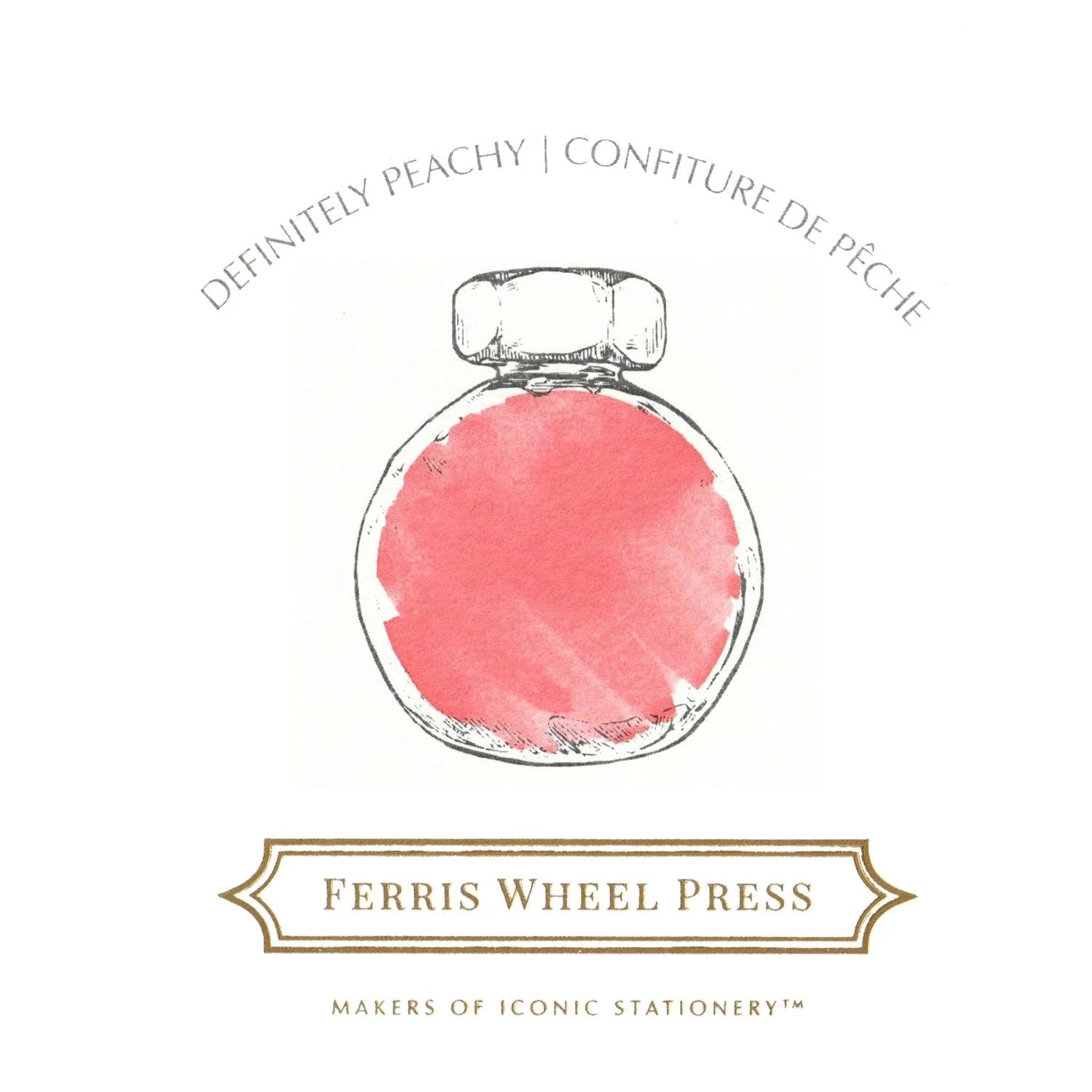 Flacon d'encre FERRIS WHEEL PRESS - Everyday Ink - Definitely Peachy (38ml) - 850025001571